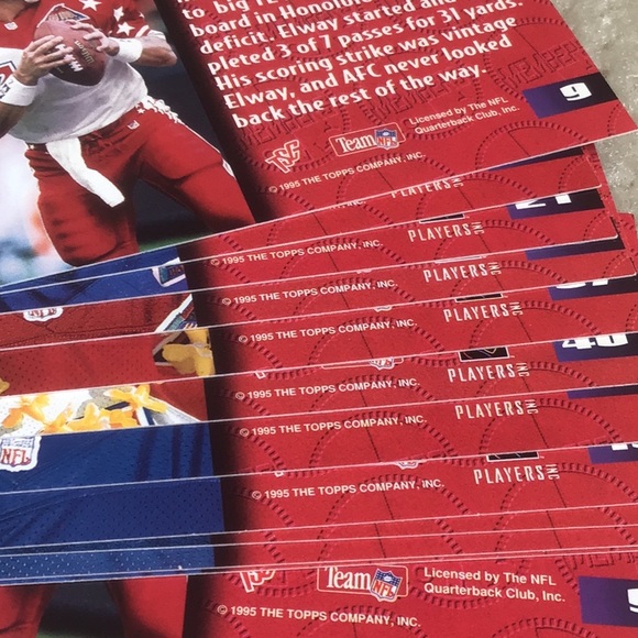 Vintage 1995-1996 Topps NFL Trading Cards, Lot of 49 Cards - Picture 12 of 13